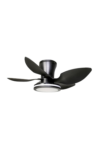 Vanti 30 Watt 71cm 28inç Ledli Dekoratif Vantilatör Siyah Kcf303