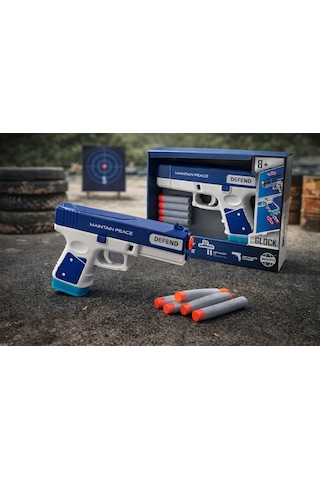 Oyuncak Sünger Mermi Atan Tabanca Wy2105b Blaster Zone Soft Bullet Silah