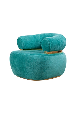 Miss Worble Fox Pofuduk Berjer Tekli Koltuk Yeşil