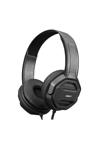 Snopy Sn-101, Bonny, Siyah, Kablolu, 3,5mm Jac, Ayarlanabilir Kafa Bandı, Microfonlu Kulaklık