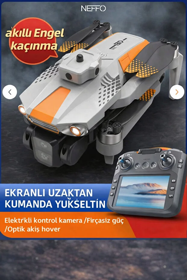 R06 Akıllı Çarpışma Engelleme Katlanabilir Hd Kameralı - Ekranlı Drone