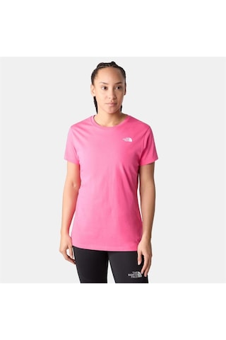 The North Face W S/s Simple Dome Tee Kadın Tişört Nf0a4t1an161-x Pembe