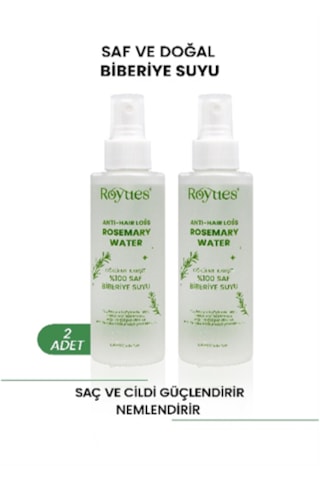 Royues Dökülme Karşıtı Ve Saç Uzatma Etkili Biberiye Suyu 2 x 150 ML