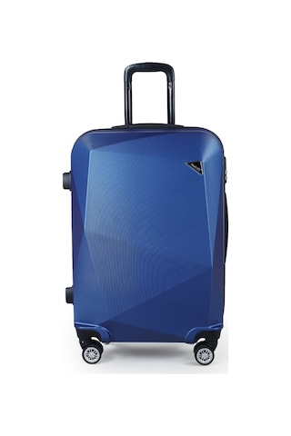 Polo&Sky Elmas Model Lacivert Renk Orta Boy Valiz Bavul Lacivert