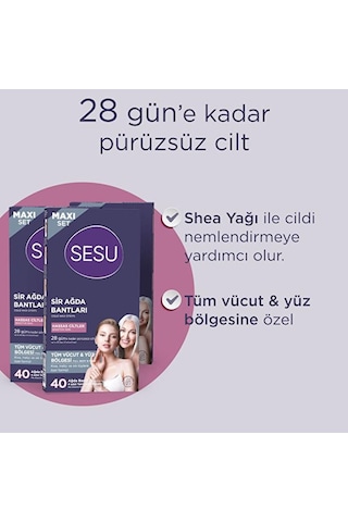 Sesu Hassas Ciltler için Sir Ağda Bandı 40'lı