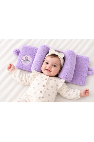 Ortapedik Bebe Yastığı Lila