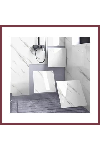 Storeşahin Yapışkanlı Beyaz Mermer Desenli Sticker 30x30 Cm Shn0720