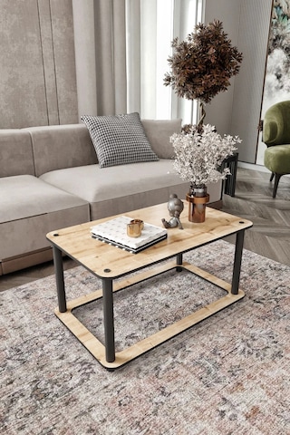 Hole Dikdörtgen Orta Sehpa Meşe Meşe