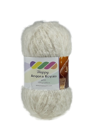 Happy Yarn Angora Rüyası 100gr 270m El Örgü İpi Ar011