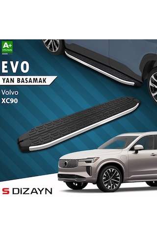 S-dizayn Volvo Xc90 Makyajlı Hybrid Evo Krom Yan Basamak 203 Cm 2024 Üzeri A+ Kalite