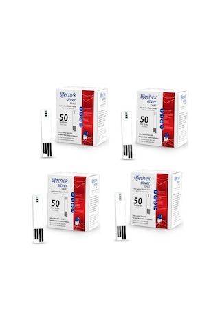 Lifechek Silver GH82 Ölçüm Stribi 50'li 4 Adet Lifechek Silver GH82 Ölçüm Stribi 50'li 4 Adet