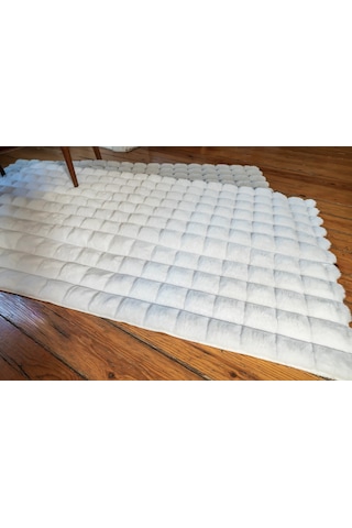 Apex Halı Diamante Peluş Halı 7001 Beyaz Renkli