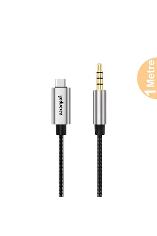 Type C To Aux 3.5mm Jack Audio Ses Kablosu 1 Metre Type C To 3.5mm Jack