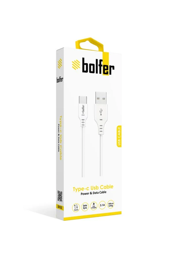 Type-c Usb Kablo Beyaz Şarj Kablosu