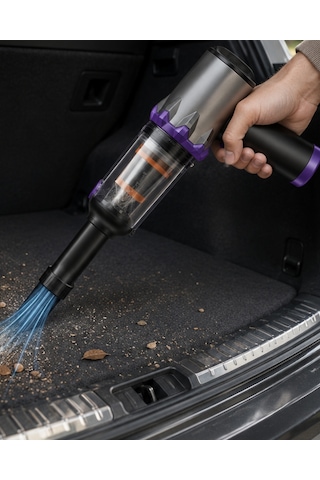Taşınabilir Oto Süpürge 220w Turbo Güçlü Metal Hepa Filtreli Kablosuz Süpürge - Lisinya St