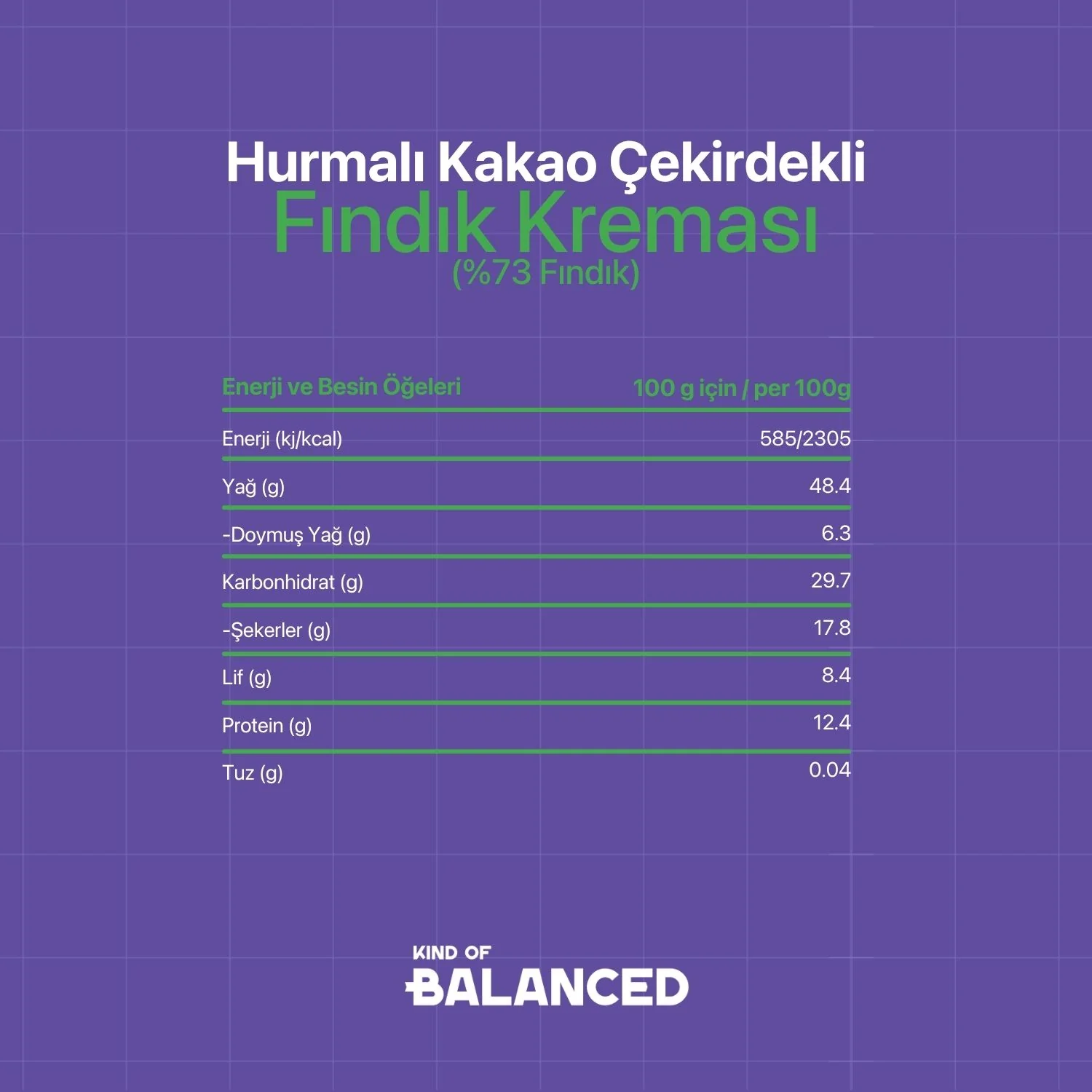 Hurmalı Kakao Çekirdekli Fındık Kreması %73 Fındık Şekersiz, Katkısız 200 Gr