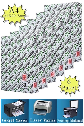 Copierbond Fotokopi Kağıdı A4 80 Gr 500 Lü 6 Paket