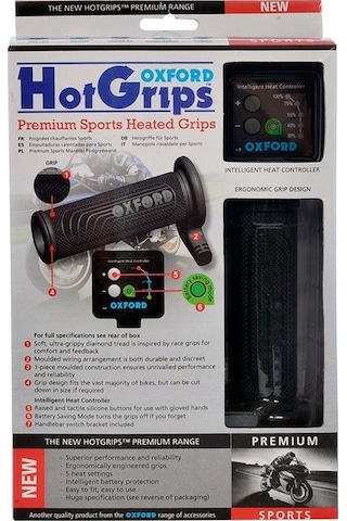 Oxford Motosiklet Hotgrips Premium Sports Elcik Isitma Of692