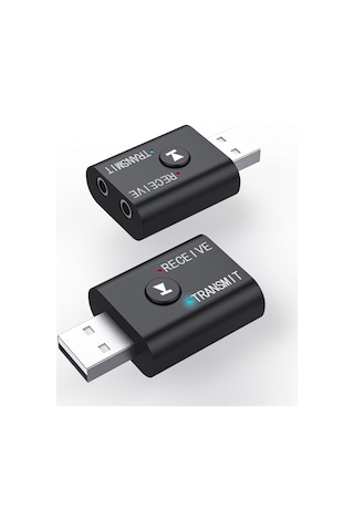 Tenfowee Bt5.0 Çift Fonksiyonlu Bluetooth Adaptörü: Verici-alıcı 2'li 1, 15m Menzil, Hi-fi Ses, Araç/tv/bilgisayar Uyumlu