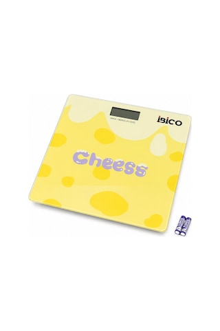 İbico İ11-030 0221a Desenli Renkli Cam Dijital Banyo Baskülü - Lcd Ekran, 180 Kg / 50 Gr, 26x26 Cm