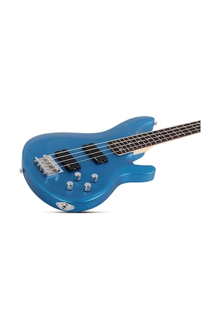 Schecter C-4 Deluxe Bas Gitar Satin Metallic Blue