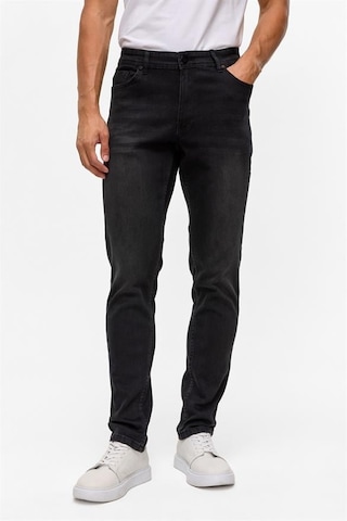 Siyah Slim Denim Pantolon Siyah