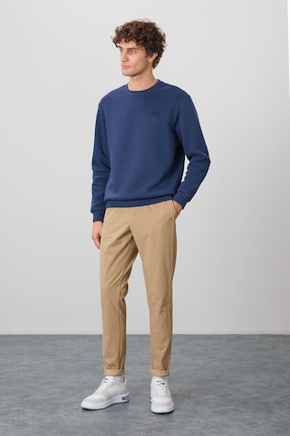 Tommy Life Omar İndigo Şardonlu Erkek Sweatshirt - 88137 Indıgo