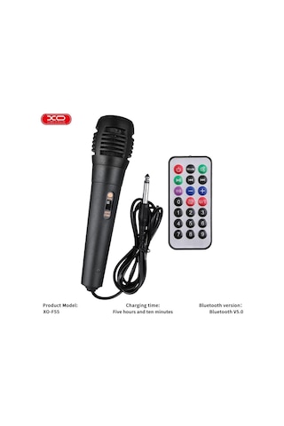 Rgb Işıklı Mikrofonlu Karaoke Seti Ve Bluetooth V5.0 Güçlü Hoparlör - Uzaktan Kumandalı