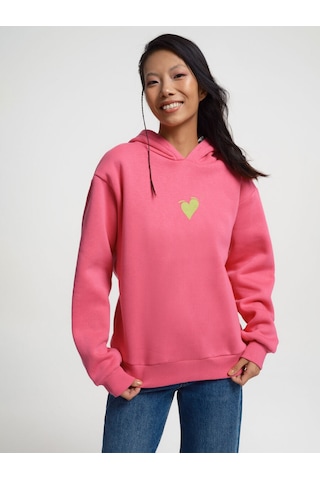 Loft Loose Fit Kadın Sweatshirt Fuşya