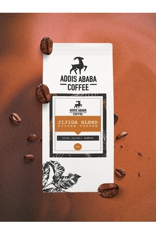 Addis Ababa Coffee Kavrulmuş Çekirdek Etiyopya Kahveleri 5 x 100 G + Klips 5'li