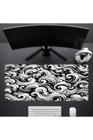 90x40 Cm Desenli Oyuncu Gaming Mouse Pad Kaymaz Kauçuk Taban Fare Altlığı Xxl Mousepad Pattern Serisi 03