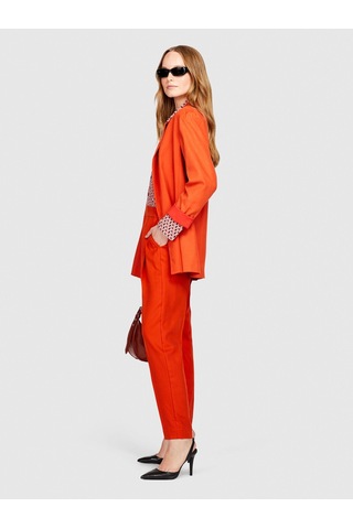 Sisley Liyosel Kemerli Jogger Pantolon Kadın Turuncu Pantolon - 323a4bjflf00s