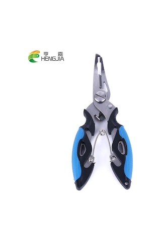 Mavi Hengjia Pense Makas Yüksek Kaliteli Çok Fonksiyonlu Balıkçılık Olta Takımı Paslanmaz Çelik