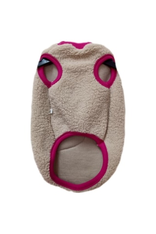 Gobo Pembe Kalpli Yumuşacık Krem Welsoft Kumaş Kedi Köpek Kıyafeti