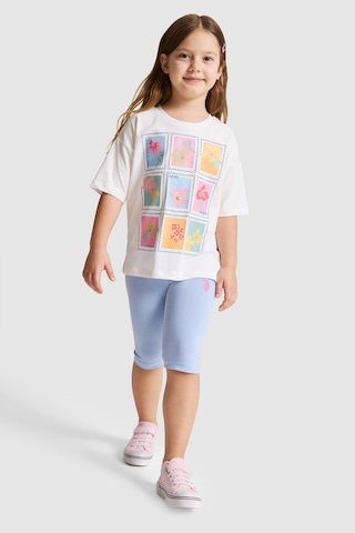 U.S. Polo Assn. Kız Çocuk Beyaz Pijama Takım 50326618-vr013