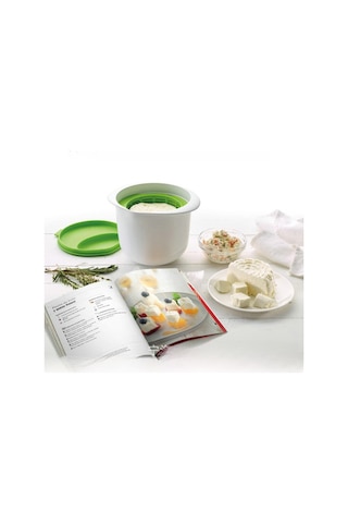 Konesam Yeşil Mikrodalga Peynir Yapıcı - Fonksiyonel Peynir Makinesi, Tarifli Paket, Hafif Ve Kullanımı Kolay 17x14.5x12.8cm