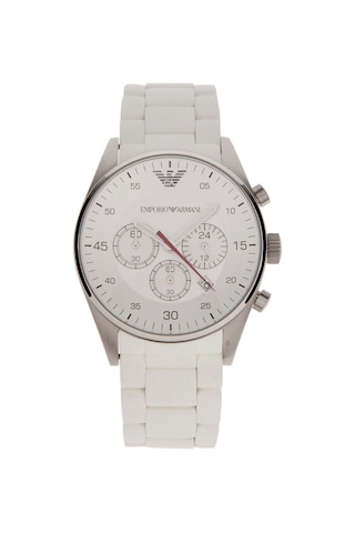 Emporio Armani Ar5859 Beyaz Silikon Kaplama Saat Kordonu