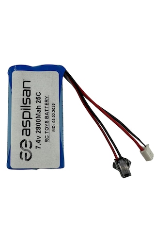 Enerjistar 7.4v 2800mah Siyah Soketli Lion Rc Oyuncak Pili