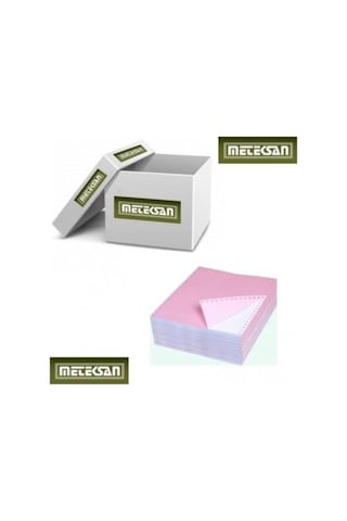 Meteksan Sürekli Form Kağıdı 4 Nüsha 500'lü 11x24 60 Gr