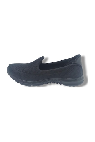 Diva Mod 801-26 Triko Konforlu Esnek Kadın Yürüyüş Ayakkabısı Sneaker Siyah