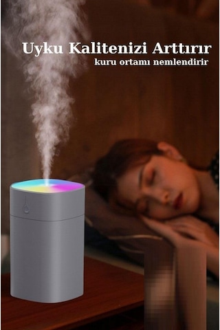 Zhltools Humidifier 400 Ml Ulrasonik Hava Nemlendirici Buhar Makinesi Ve Aroma Difüzörü H2o