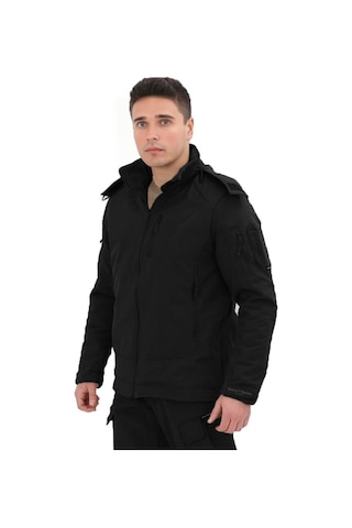 Terrien Dağcı Kıyafeti Avcı Giysisi Single Sword Su&rüzgâr Geçirmez Kapüşonlu Softshell Kışlık Erkek Mont Çok Renkli