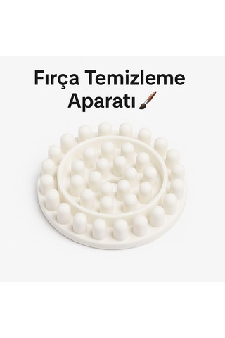 1 Adet 35x50 Cm Tuval, Palet Ve Fırça Temizleyici Set
