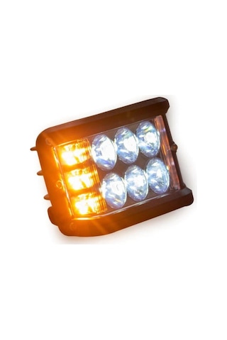 Çakarlı Off Road Farı Metal Gövde 6 Led 18W Delici Yayıcı