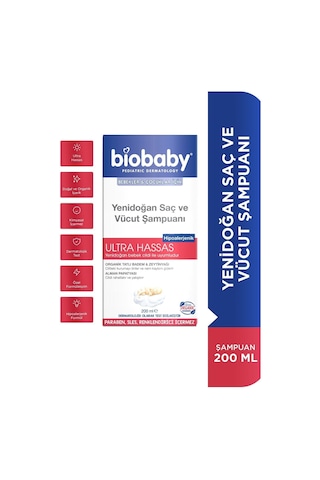Biobaby Yenidoğan Saç Ve Vücut Şampuanı 200ml