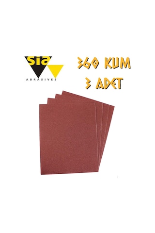 Sia 1913 Su Zımparası 360 Kum - 3 Adet