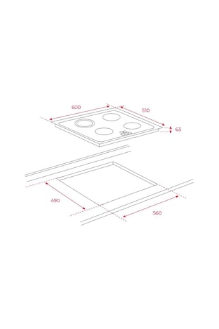 Teka TT Pro 6320 3 Gözlü Vitroseramik Elektrikli Ocak