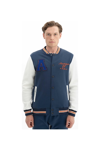 AR-MA Arma Erkek Şık Tarz Cepli Regular Fit Düğme Kapamalı Kolej Mont Sweatshirt 001