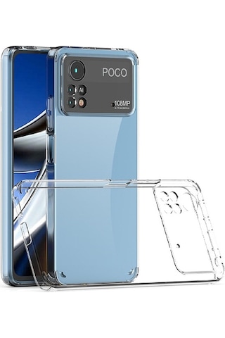 Xiaomi Poco X4 Pro 5G Uyumlu Lüx Seffaf Kilif +Ekran Koruyucu 556341508