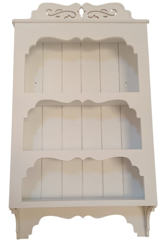 Ahşap Boyanabilir Mdf Dekoratif 3 Raflı Duvar Rafı